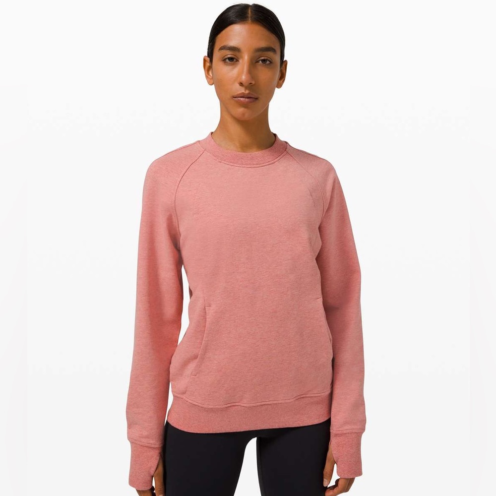 Lululemon Scuba Crew Pullover Rose/Pink W3DTQS Size 14